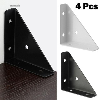 【GRCEKRIN】Heavy Duty Triangular Reinforcement Brackets for Wood Connection 4 Pack Iron Angle Corner Protector