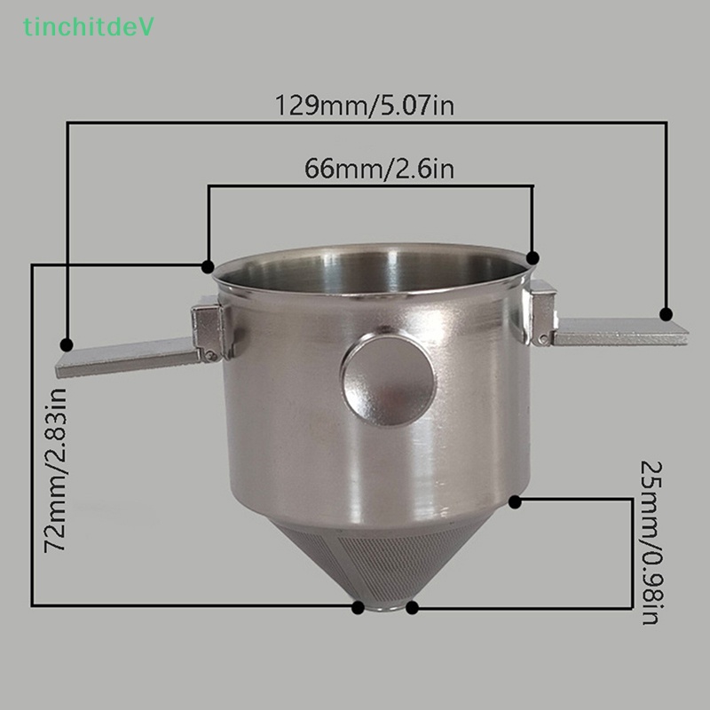 Phễu Lọc Cà Phê Bằng Thiếc Hình Nón Gấp Gọn Tiện Lợi