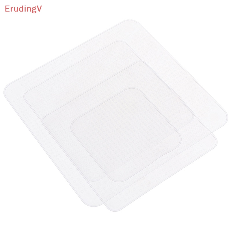 Bộ 4 Nắp Silicone Co Giãn Đậy Tô Thức Ăn Tái Sử Dụng Được