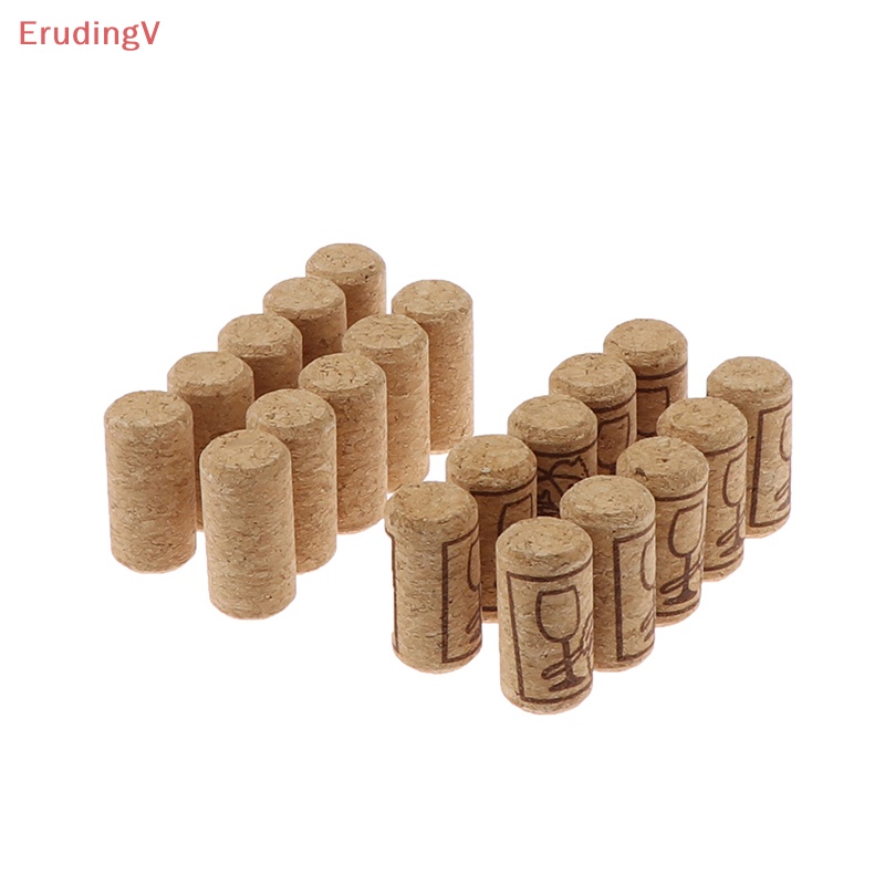 Set 10 Nút Bần Thẳng Bằng Gỗ Cắm Chai Rượu Tiện Dụng Cho Nhà Bếp / Quán Bar