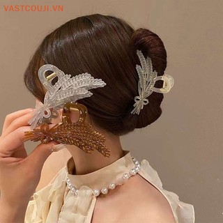 Kẹp Tóc Cá Mập Màu Thạch Cỡ Lớn 13cm Cho Nữ