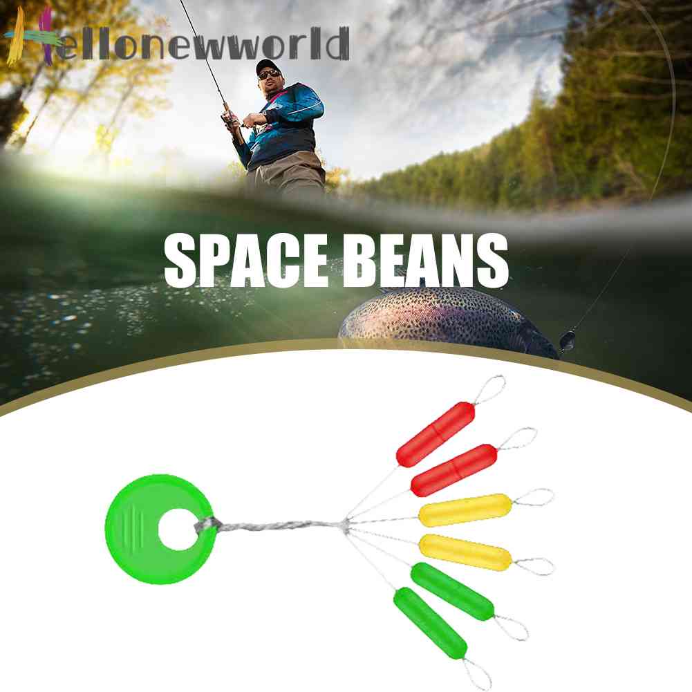 Set 10 / 60 Nút Chặn Dây Câu Hình Trụ Nhiều Màu Sắc