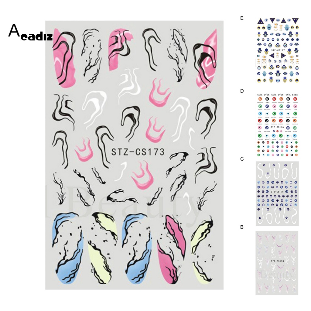 Miếng Dán Trang Trí Móng Tay Nghệ Thuật Quyến Rũ