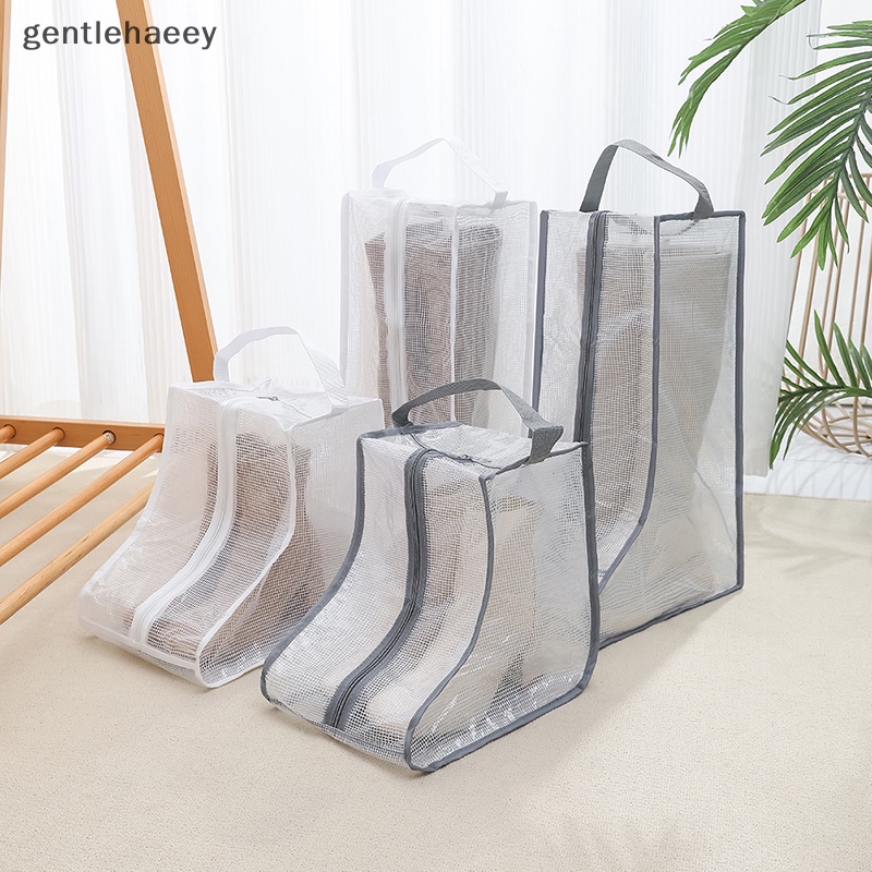 Túi Đựng Giày Trong Suốt Chống Nước Chống Bụi Có Khóa Kéo Tiện Lợi