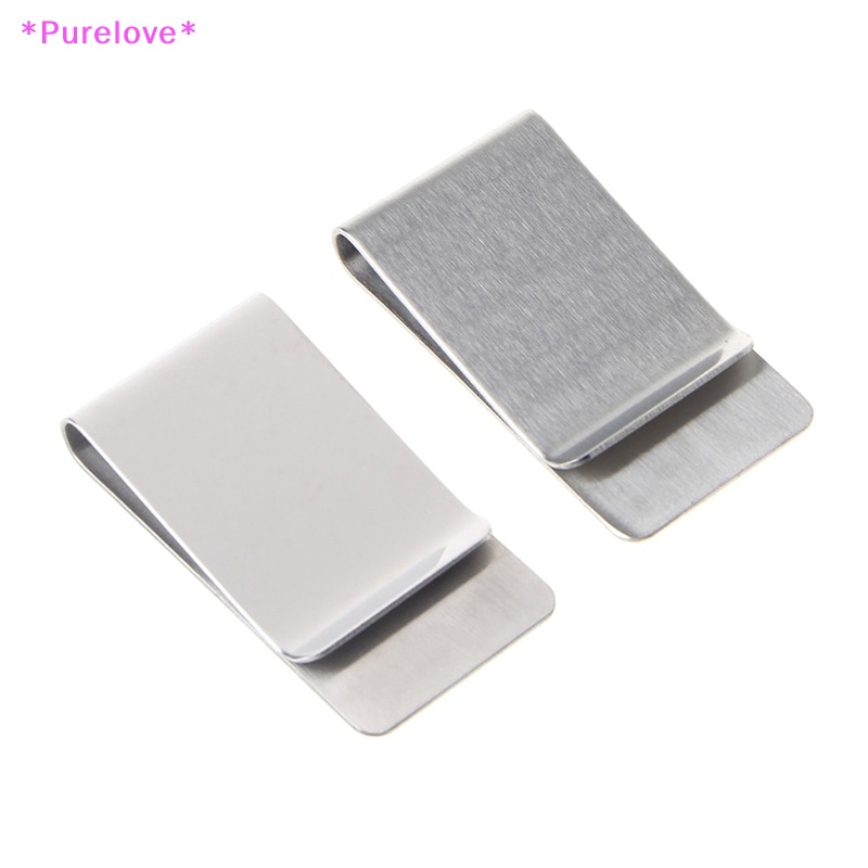 Kẹp Giữ Tiền / Bút Bằng Thép Không Gỉ Thiết Kế Đơn Giản Thời Trang Cho Nam Và Nữ Mới