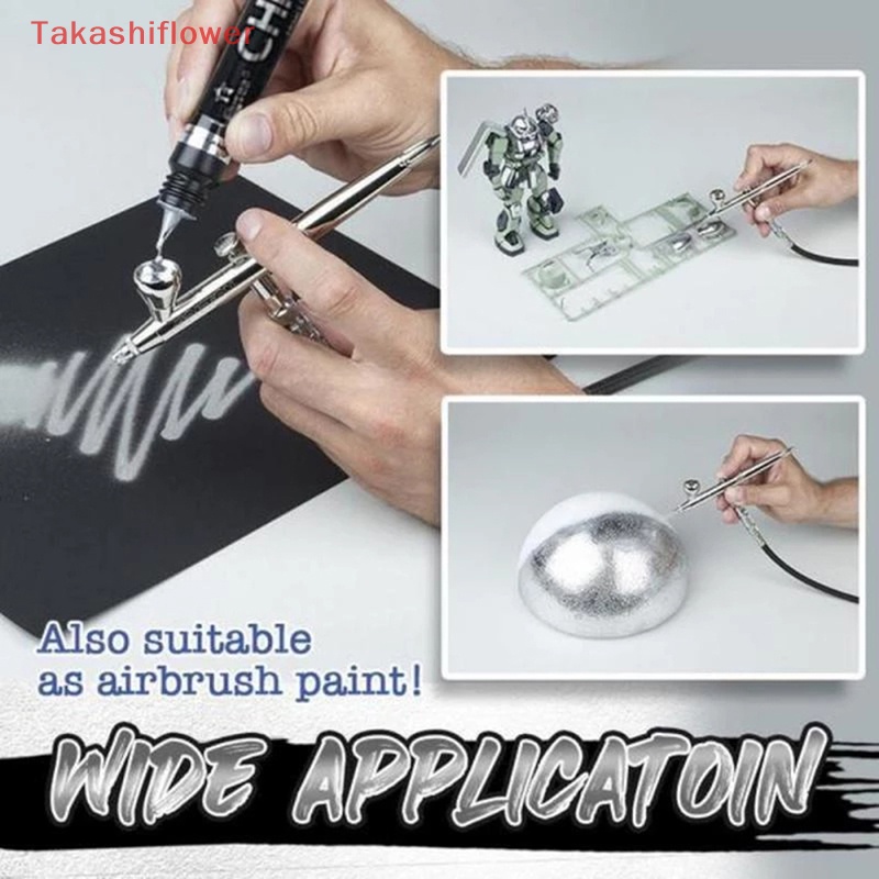 (Takashiflower) Bút Lông Vẽ Màu Bạc Tráng Gương Chống Tia UV Thủ Công