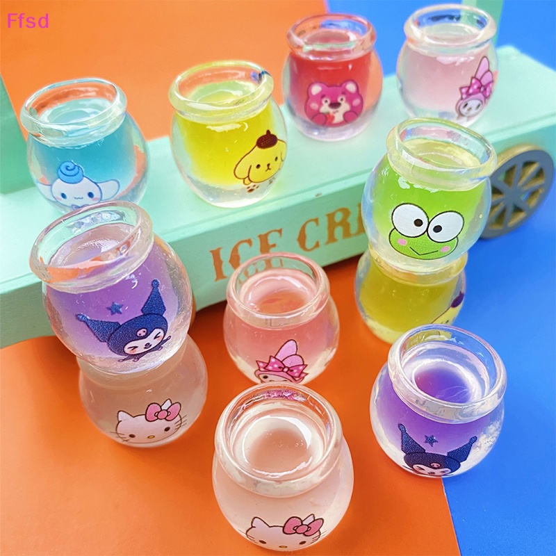 SANRIO {Ffsd} Bộ 2 Chậu Mật Ong Mini Thủ Công Ba Chiều Bằng Nhựa Resin Sáng Tạo Tự Làm