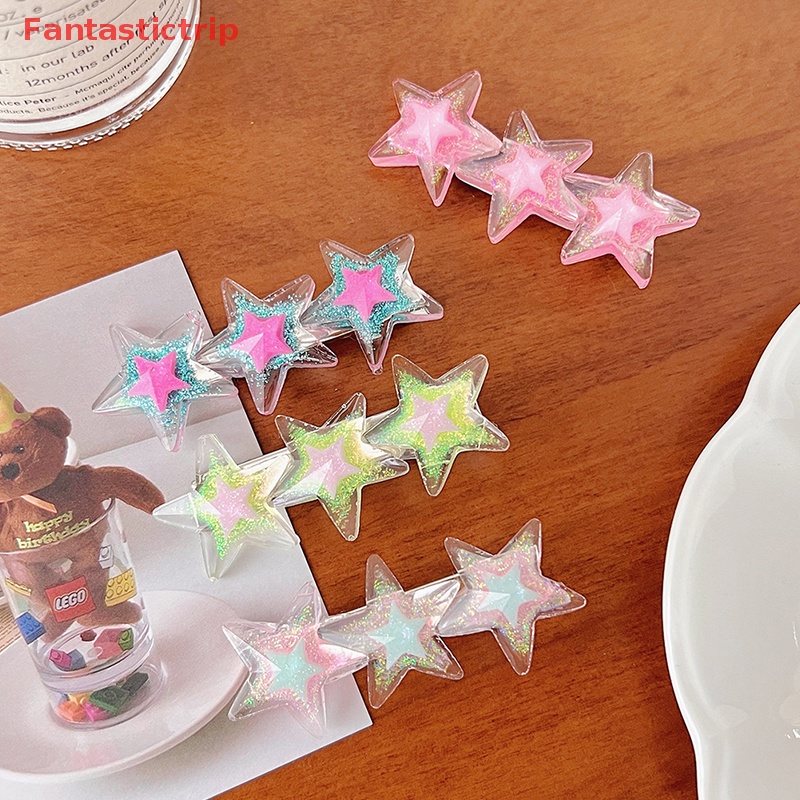 Kẹp Tóc Ngôi Sao Lấp Lánh Y2K Thời Trang Cho Nữ