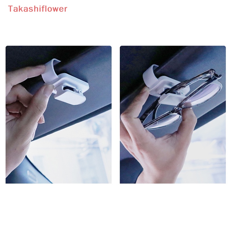 Kẹp Giữ Mắt Kính / Thẻ Trên Xe Hơi Bằng Kim Loại Tiện Dụng