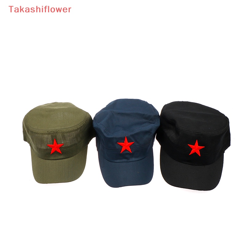 1 Nón Lưỡi Trai Cotton Họa Tiết Ngôi Sao Đỏ Thời Trang
