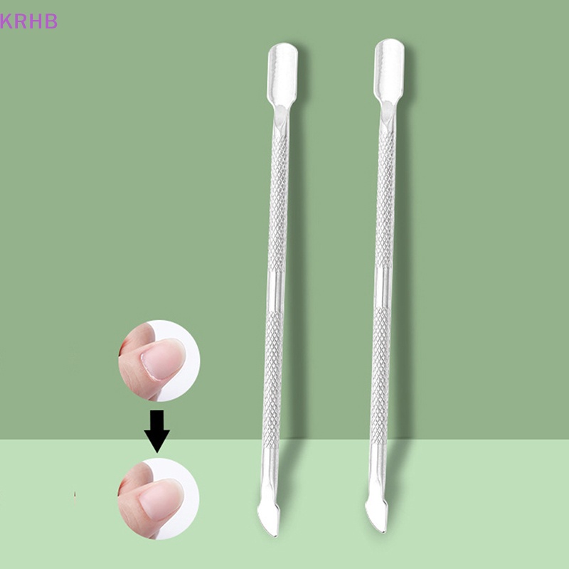 Bộ Dụng Cụ Làm Móng Hai Đầu Bằng Thép Không Gỉ Mới