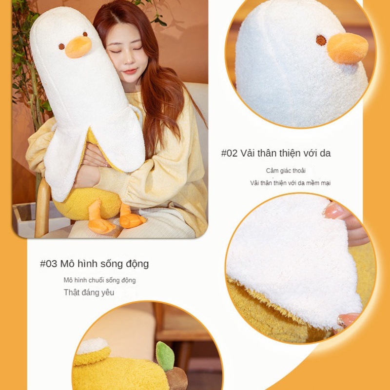 Thú Nhồi Bông Hình Quả Chuối / Vịt Dễ Thương Cho Bé