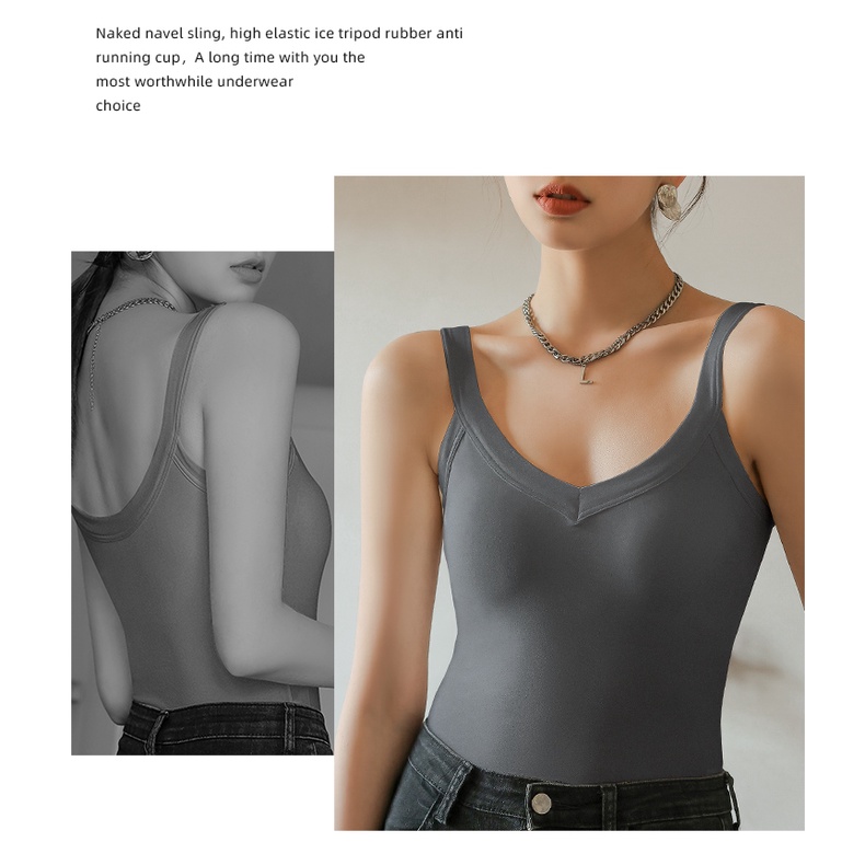 Áo Croptop Sát Nách 100% Cotton Có Mút Ngực Size S-XL