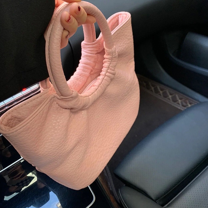 Ielgy Túi Xách Bằng Da Mềm Gấp Được Phong Cách Hàn Quốc Cho Nữ