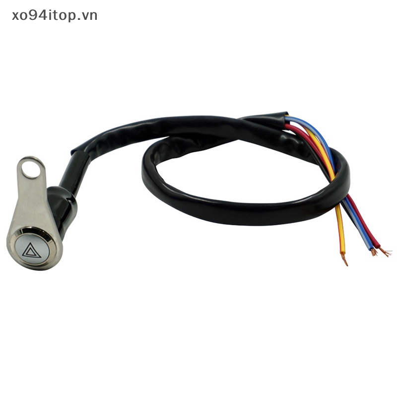 Công Tắc Điều Khiển Đèn LED Đỏ Gắn Tay Lái Xe Máy