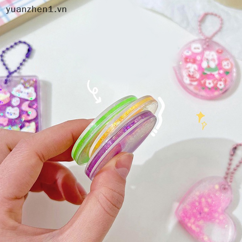 Miếng Dán Acrylic Trong Suốt Hình Trái Tim Polco Kpop Guka Girl Trang Trí Album Ảnh DIY