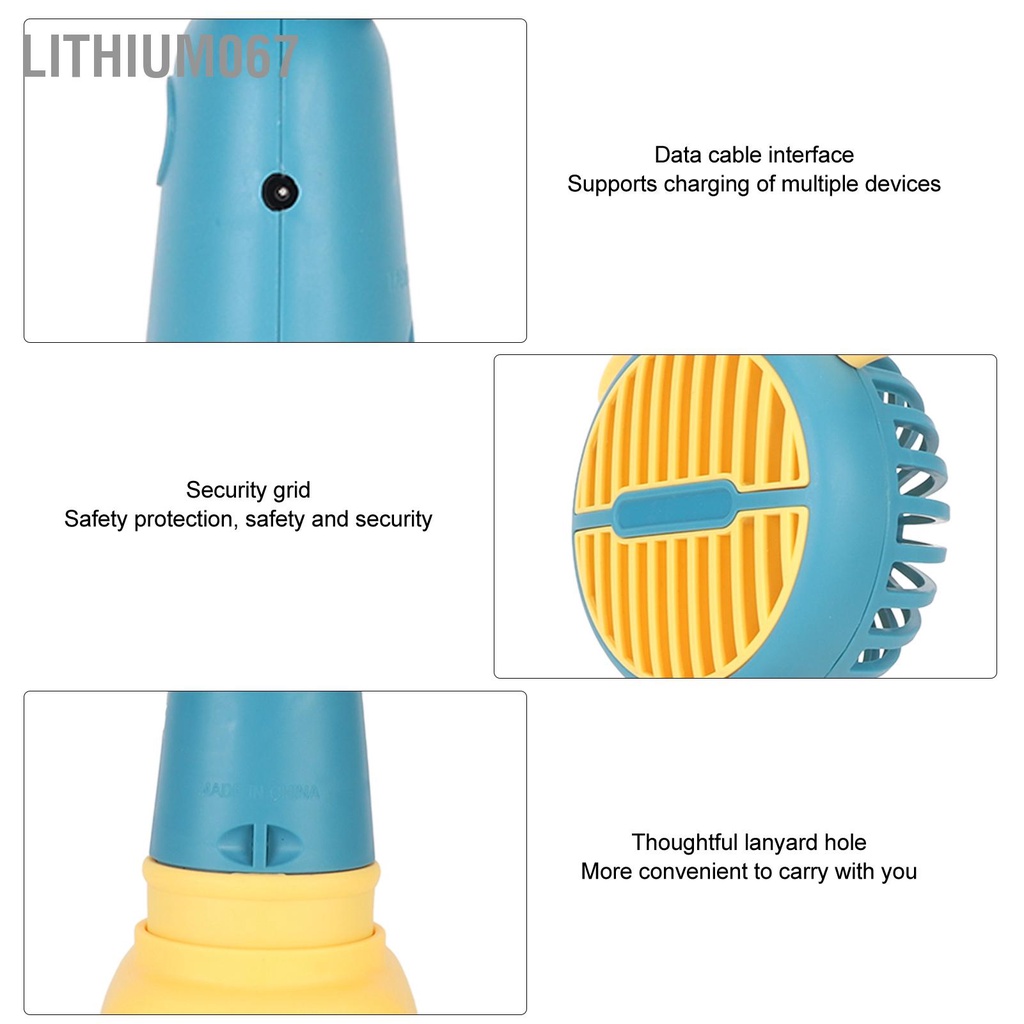 Lithium067 Quạt Cầm Tay Mini Di Động Sạc USB Để Bàn Tiện Dụng Nhỏ Bỏ Túi Dành Cho Sinh Viên