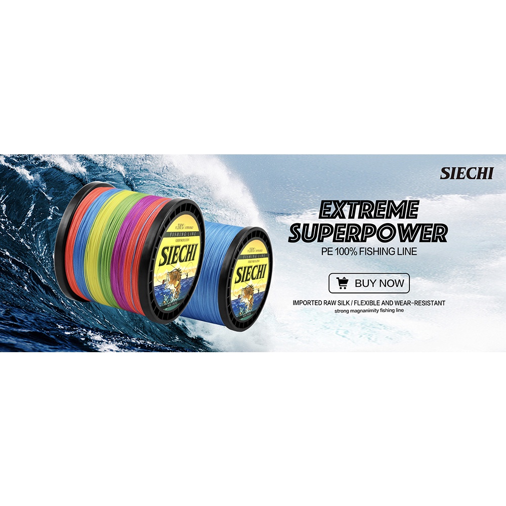 Tali Dây Câu Cá Bện 8 Sợi PE Bện 500M 2020 Cho Cá Nước Mặn 20-88LB