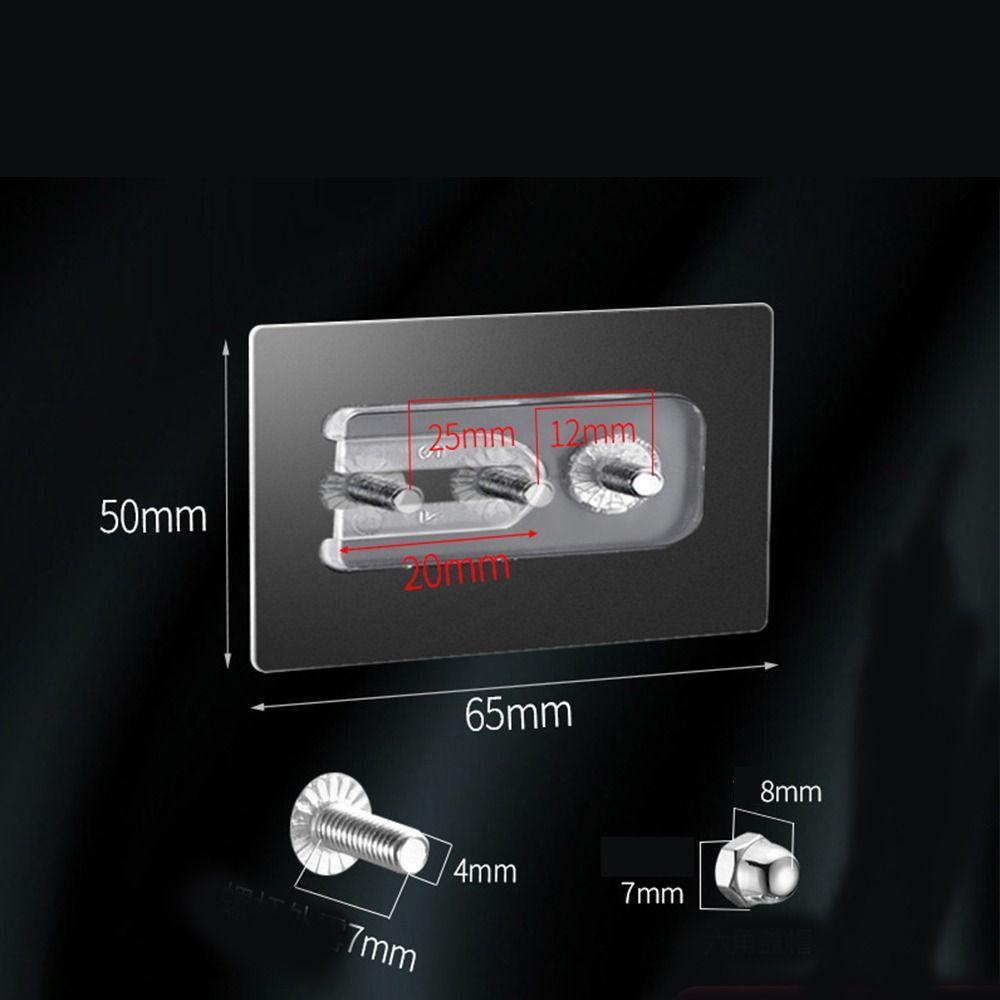 Móc Treo Đồ Dán Tường Trong Suốt Tự Dính Tiện Dụng
