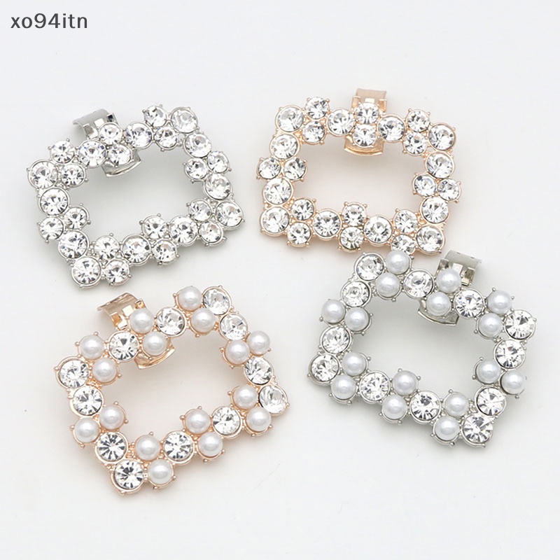 1 Kẹp Tóc Hình Giày Cao Gót Đính Đá &amp; Ngọc Trai Cho Cô Dâu