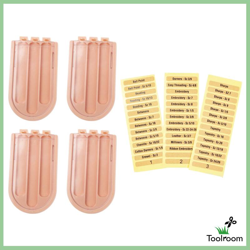 Hộp Đựng 4 Cuộn Chỉ Thêu Ba Ngăn Tiện Dụng Khi Đi Du Lịch