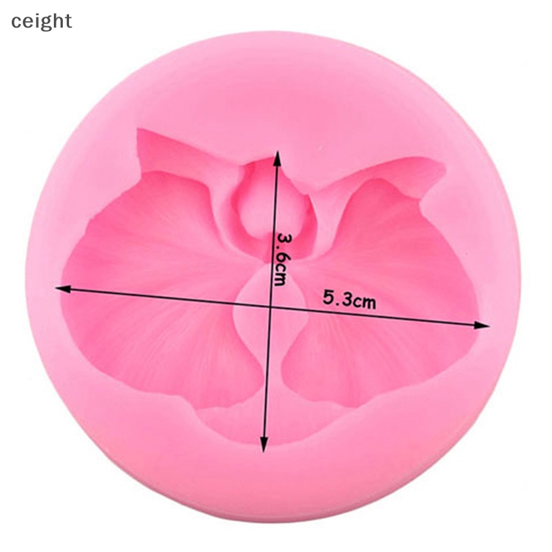 Khuôn Silicon Làm Bánh Kẹo Hình Hoa Lan DIY