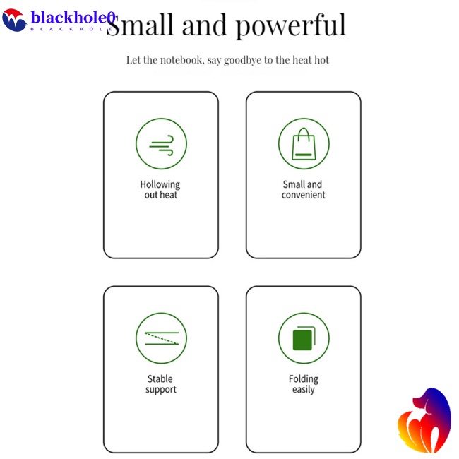 Bộ 2 Chân Đỡ Laptop Chống Trượt Có Bàn Phím Mini Tiện Dụng