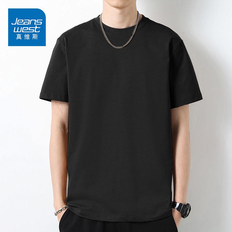 Áo Thun Cotton Tay Ngắn Cổ Tròn Màu Sắc Trơn Thời Trang Mùa Hè 2023510