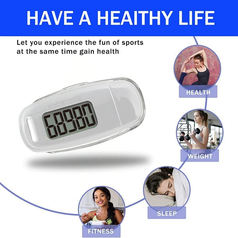 Máy Đếm Bước Chân 3D Có Thể Sạc Pin Và Đếm Bước Đơn Giản