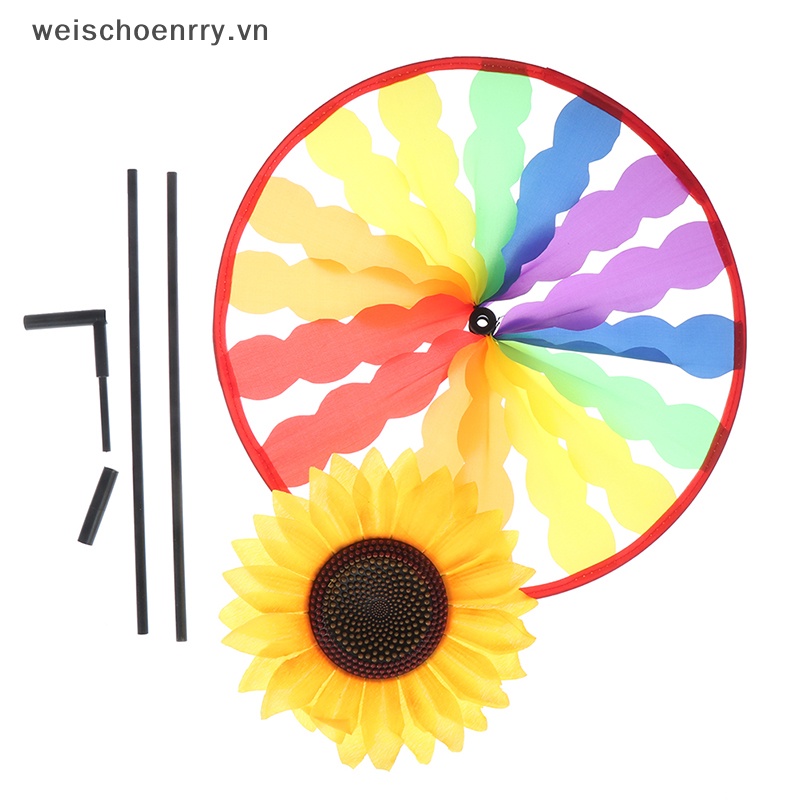 Chong Chóng Hoa Hướng Dương Xinh Xắn Trang Trí Sân Vườn