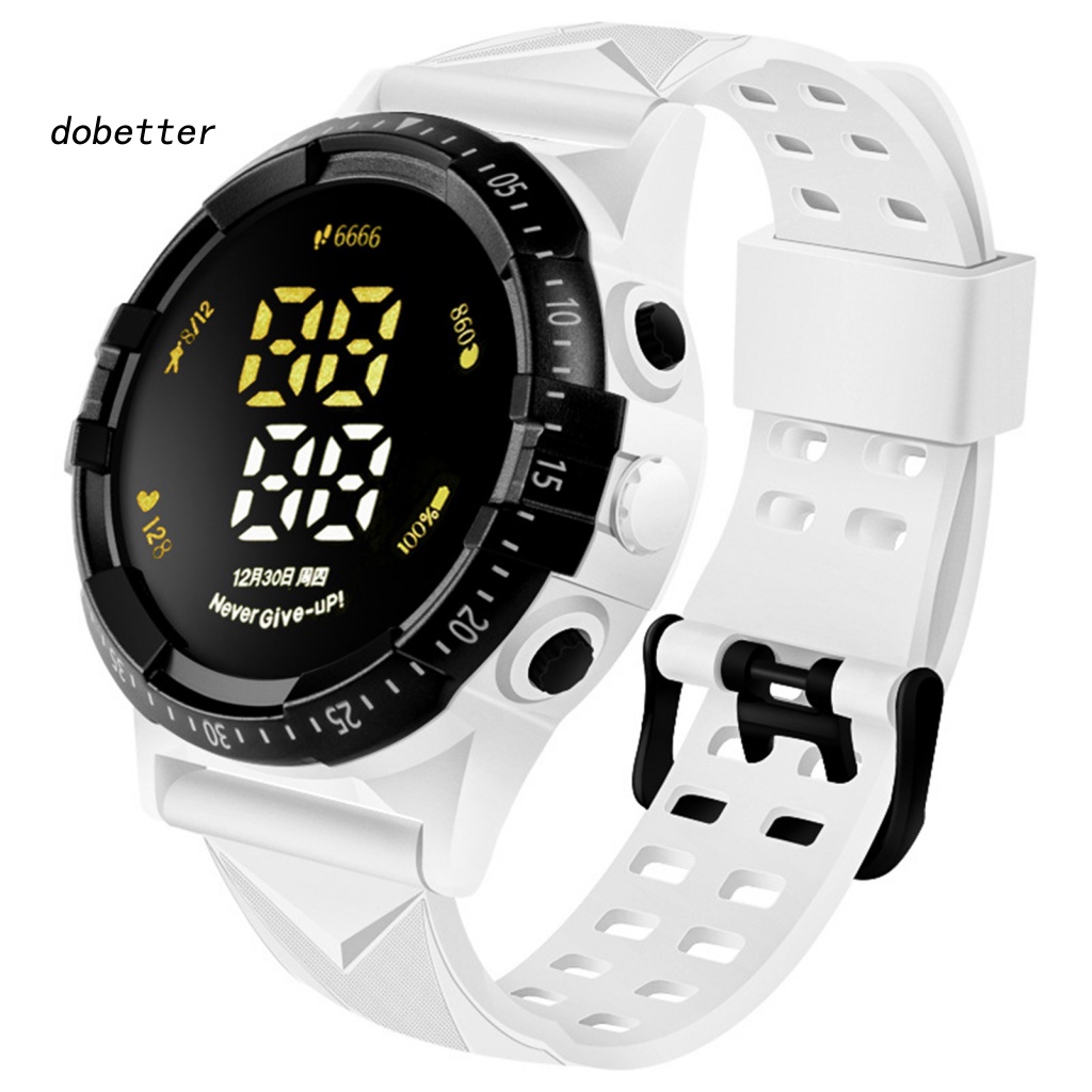 &lt; Dobetter &gt; Đồng Hồ Thể Thao Kỹ Thuật Số Màn Hình LED Lỗ Lớn Thoáng Khí Chống Mồ Hôi Đa Năng Thoải Mái Mặc Hàng Ngày Cho
