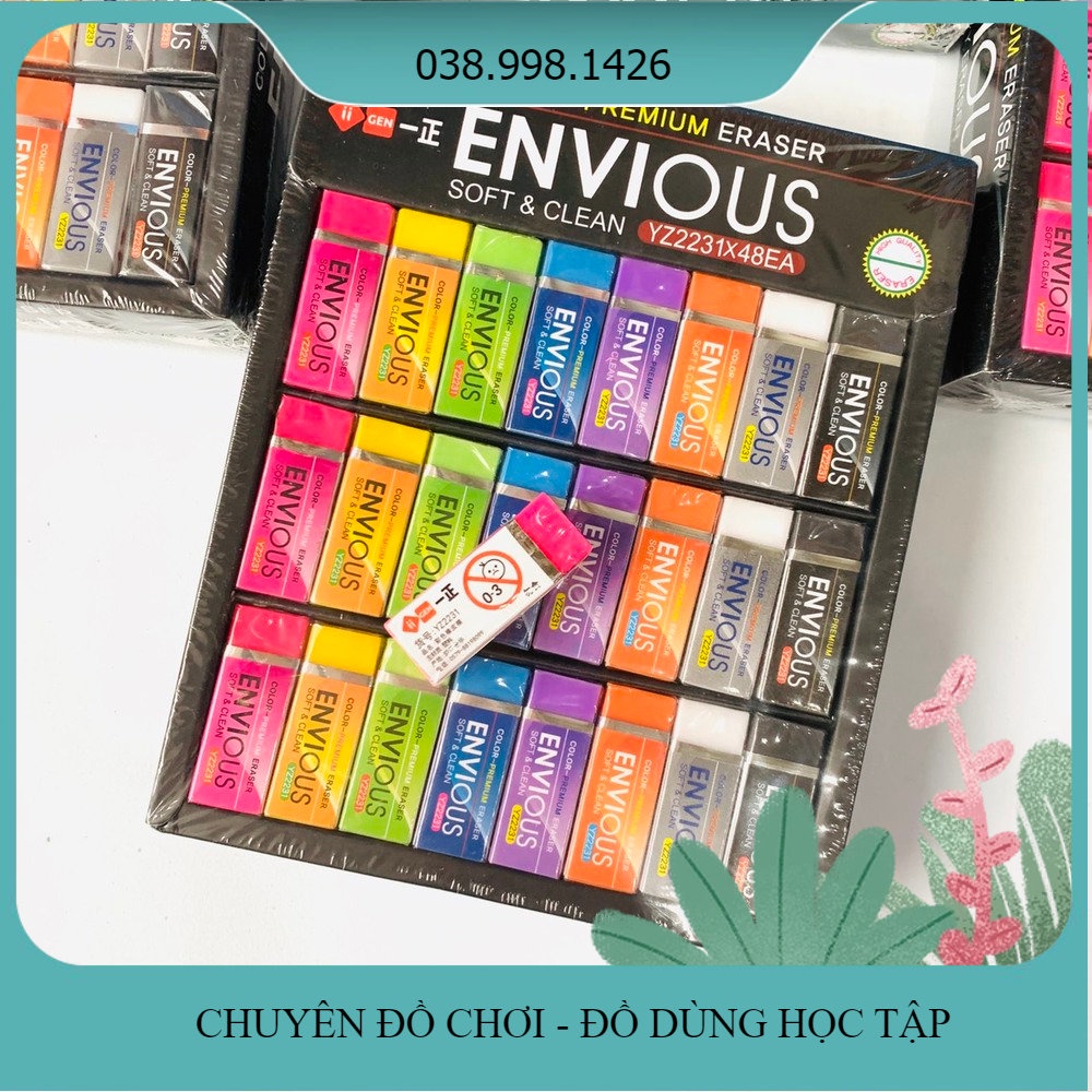 1 Viên Gôm Tẩy Dẻo Envious Màu Sắc Bắt Mắt _LL