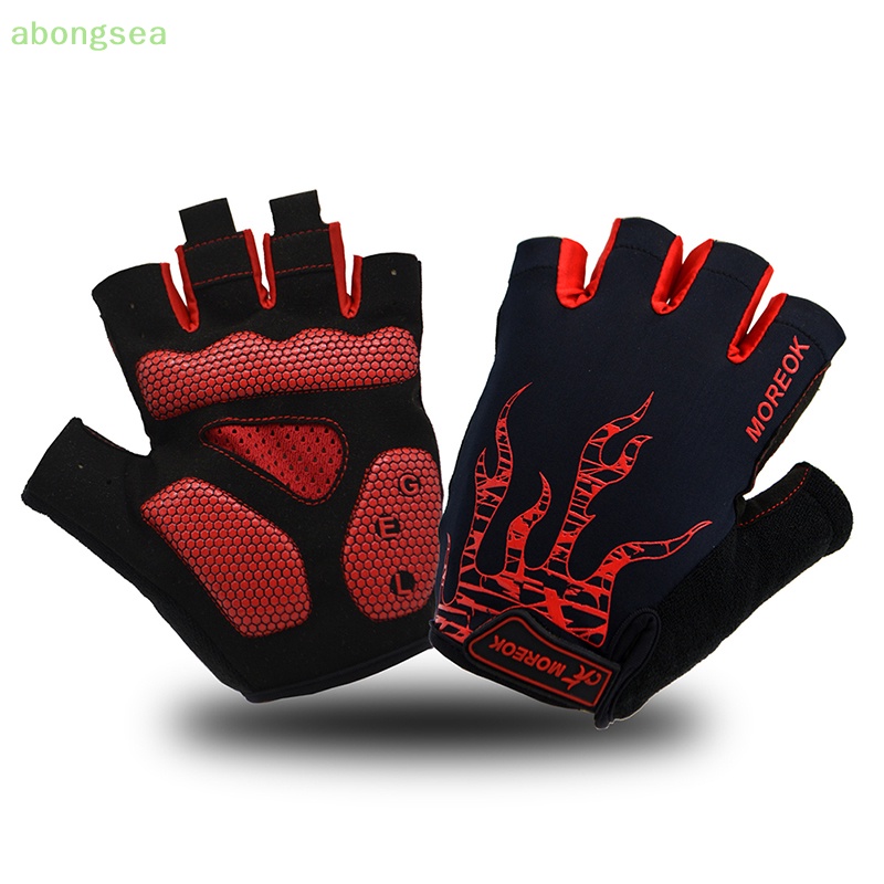 Abongsea Găng Tay Lái Xe Đạp Chất Liệu Thoáng Khí Thấm Hút Tốt Tiện Dụng Cho Nam
