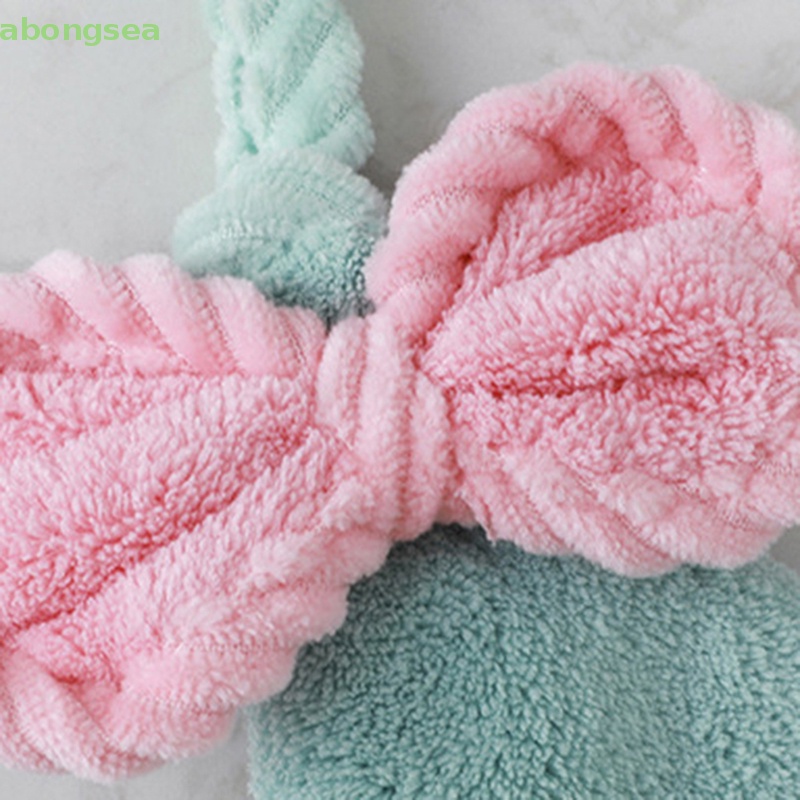 Abongsea Khăn Lau Tay Sợi Nhỏ Mềm Mại Thấm Hút Tốt Nhanh Khô Tiện Dụng Cho Nhà Bếp / Phòng Tắm