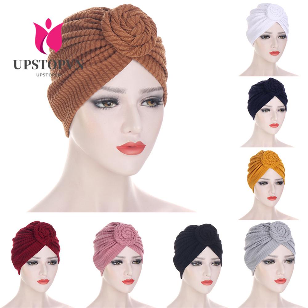 Mũ Trùm Đầu Turban Thắt Nút Thời Trang Cho Nữ