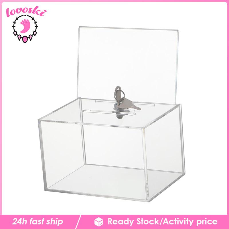 Hộp Sưu Tập Nhận Thức Bằng Acrylic Trong Suốt Có Khóa Lovoski