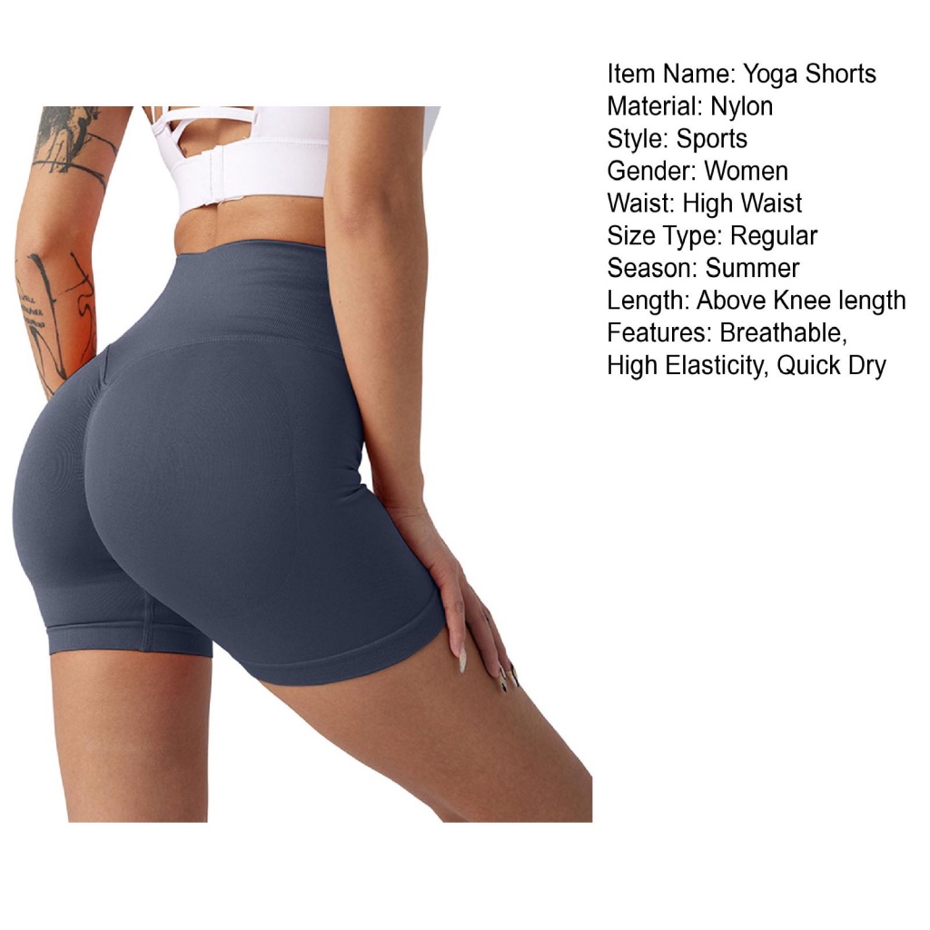 Yemianbuj.cl Quần Short Tập Yoga Thấm Hút Mồ Hôi Cho Nữ