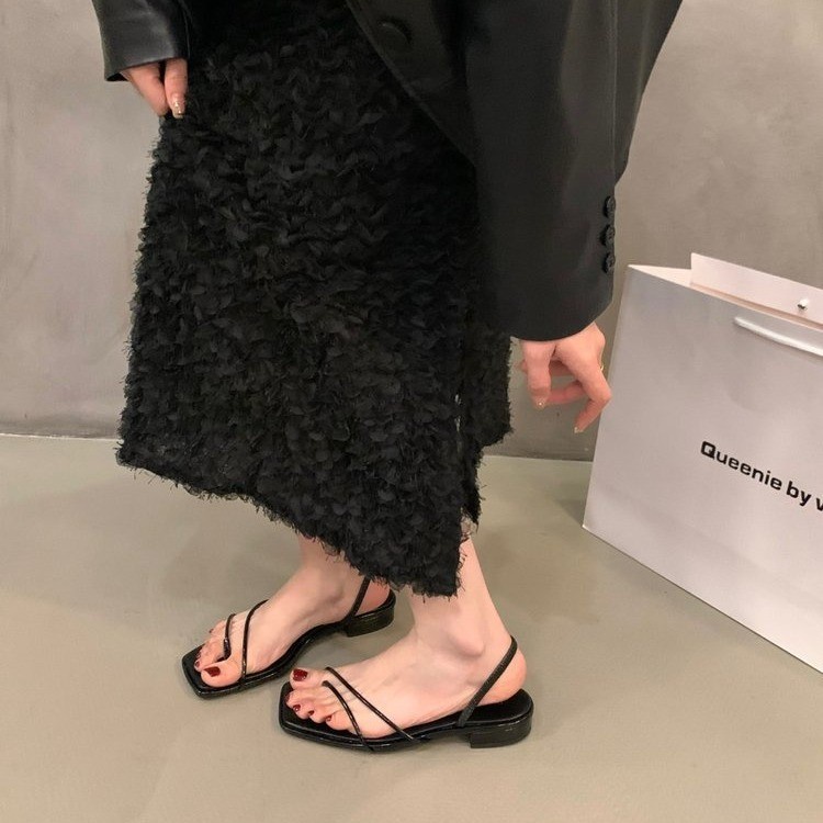 Kisstyle Dép Sandal Đế Bằng Thoải Mái Thời Trang Đi Biển Mùa Hè Cho Nữ