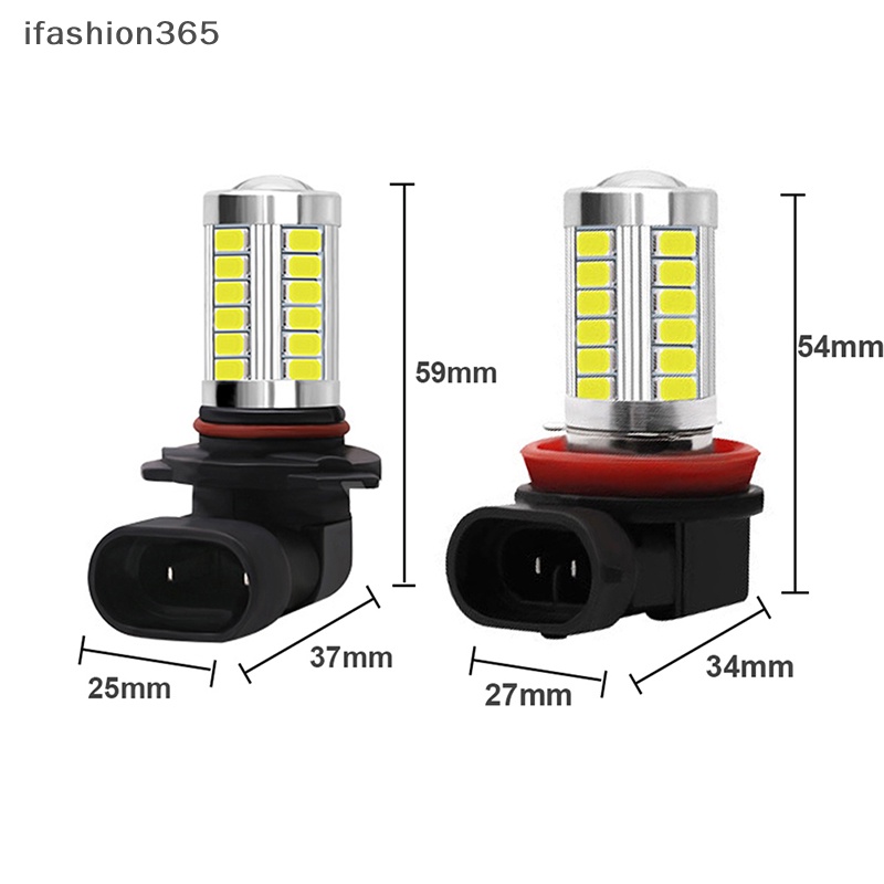 2 Bóng Đèn Pha Chống Sương Mù H8 H11 LED 9005 9006 5630 33SMD Cho Xe Hơi