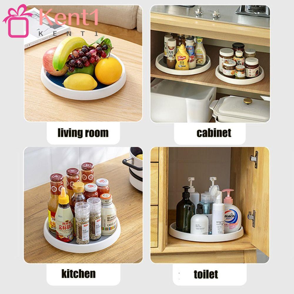 Khay Đựng Đồ Dùng Nhà Bếp / Tắm Chống Trượt Xoay 360 Độ 1 Cái