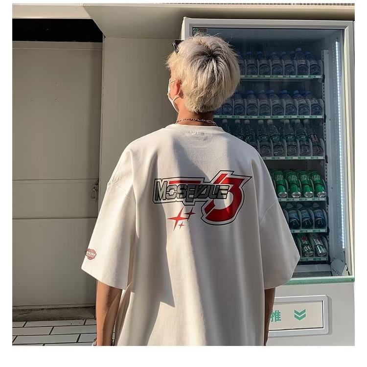 Áo Thun Cotton Tay Ngắn Thời Trang Đường Phố Mỹ Cho Nam 300g