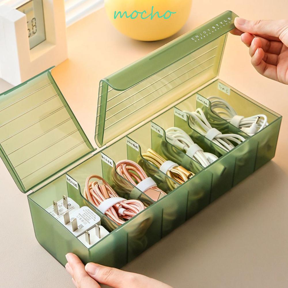 Giá Đỡ Phân Chia Dây Cáp Sạc USB Bằng Nhựa Tiện Dụng