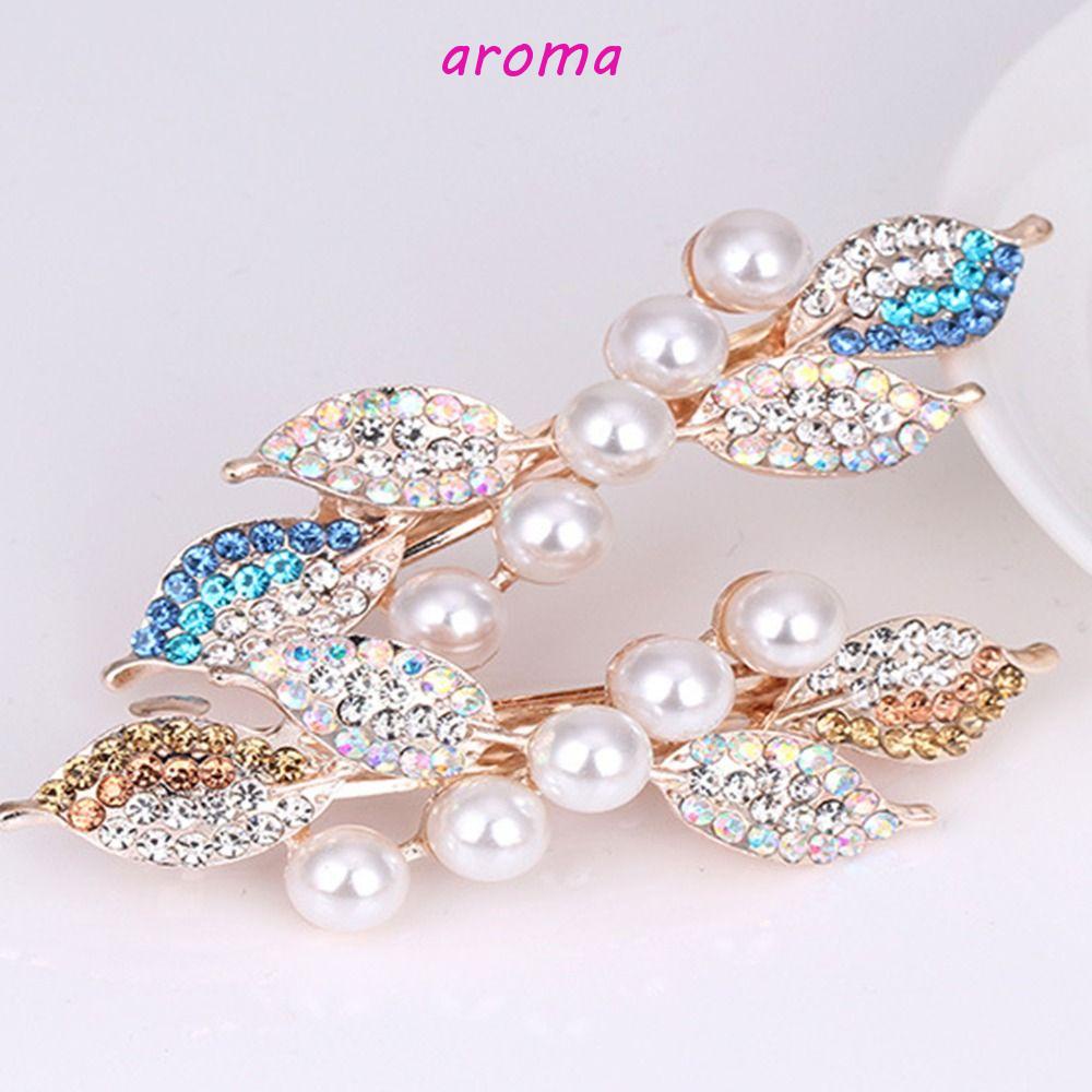 Kẹp Tóc Ngang Bằng Hợp Kim Họa Tiết Hoa Phong Cách Vintage Thời Trang Cho Nữ