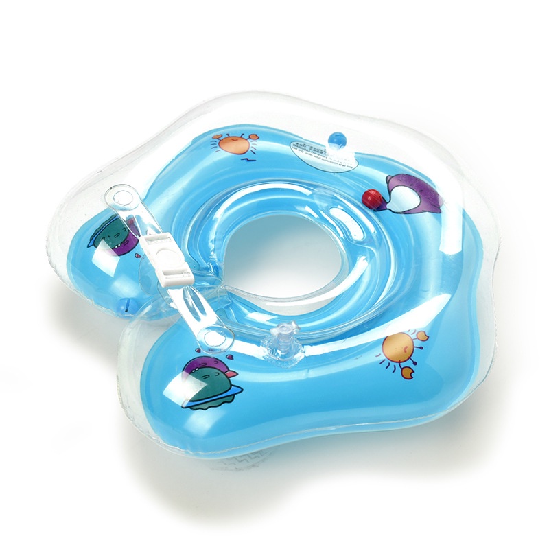 Phao Bơi Bơm Hơi Bằng PVC Dày Hai Lớp 38cm Màu Sắc Ngẫu Nhiên Cho Bé