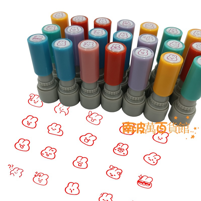 22 Mẫu Tem Đóng Dấu Sổ Tay Mini 8mm Hình Thỏ Động Vật Hoạt Hình Nhật Bản