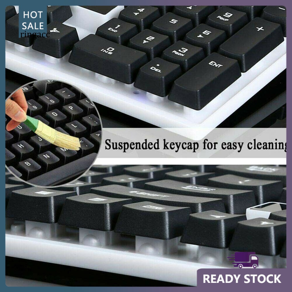 1 Bộ Bàn Phím Có Dây G21 ABS RGB 1600dpi Cho Máy Tính