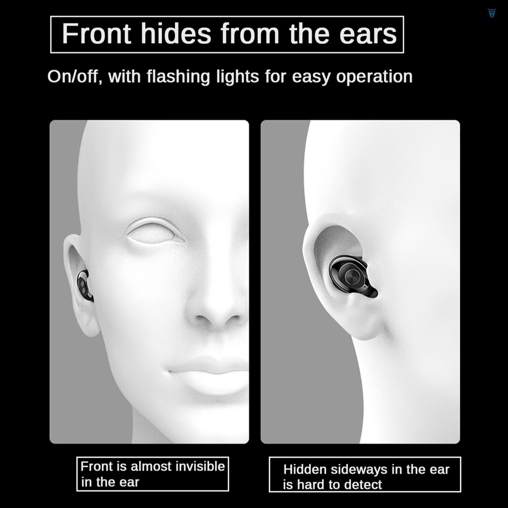 Tai Nghe Nhét Tai Không Dây XG12 BT5.0 Mini Giảm Tiếng Ồn Có Micro Tiện Dụng