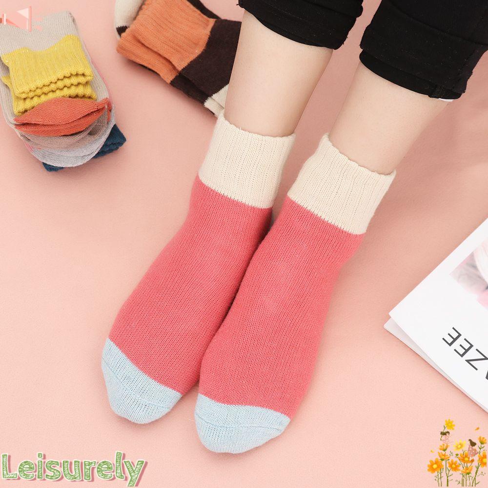 Vớ Nhung Dày Giữ Nhiệt Phong Cách Retro Thời Trang Cho Nữ