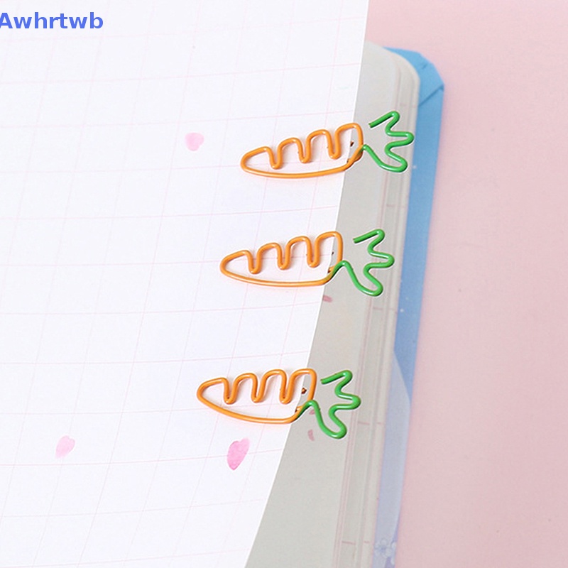 Set 10 Kẹp Giấy Kim Loại Hình Trái Cây Dễ Thương Mới