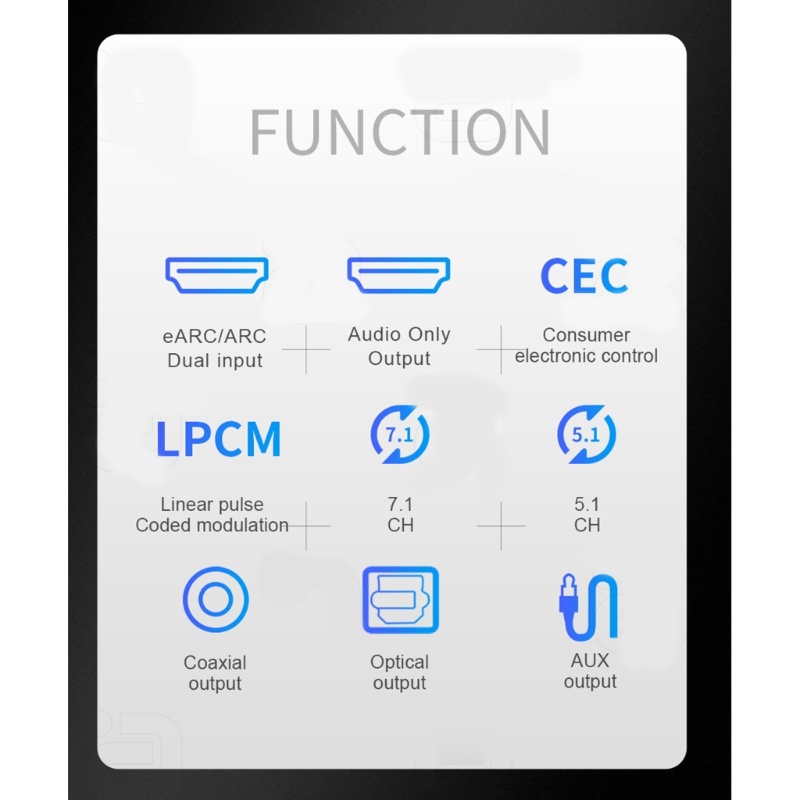 Bộ Chuyển Đổi Đồng Trục Quang Học HD371 ARC 7.1CH Atmos- Optical Coaxial